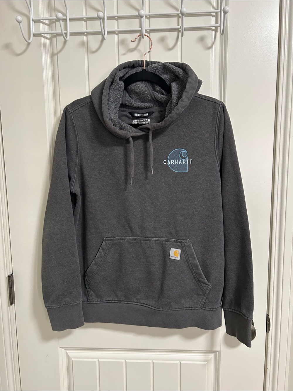 Carhartt women’s Dark Gray rain defender Hoodie